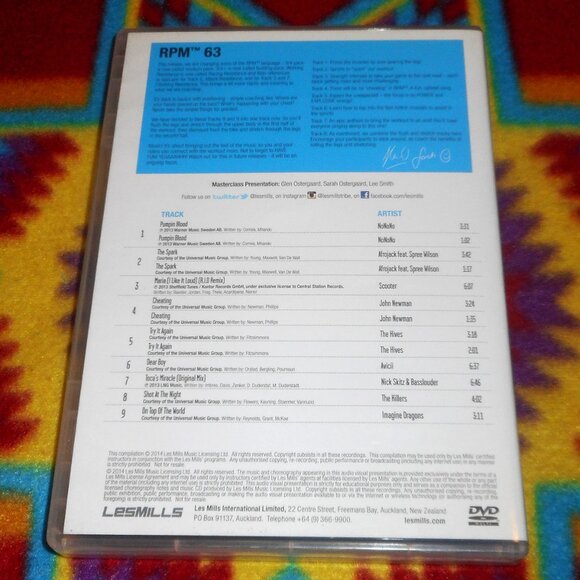 Les Mills RPM 63 (DVD, Booklet & CD) + RPM 46 (DVD & Booklet Only) - Picture 5 of 9